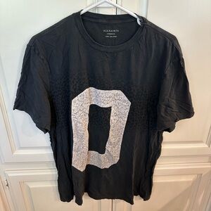 All Saints Black Graphic T-Shirt